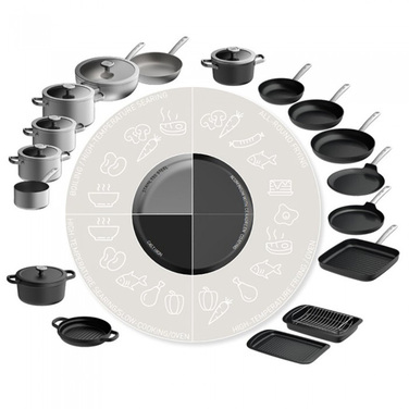 Каструля чавунна 20 см 3 л LEO GRAPHITE BergHOFF