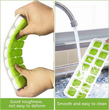 Силіконова форма для кубиків льоду з кришкою 4 шт AuFiiy