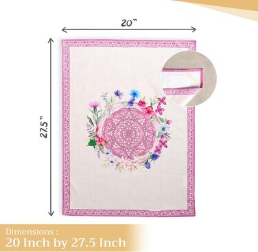 Набір з 3 багатоцільових кухонних рушників Maison d&39 Hermine Rural Christmas, 100 бавовна Барні рушники День подяки/Різдво (50 см x 70 см) (12 шт. - Шардон)