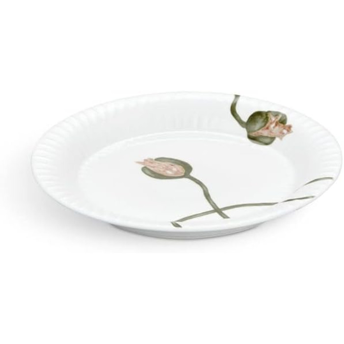 Тарелка десертная 19 см, белая с акварельным узором Poppy Hammershøi Kähler