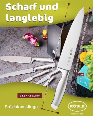 Кухарський ніж 20 см Basic Line Rosle