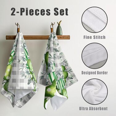 Різдвяні кухонні рушники Kwlegh, рушник для рук, різдвяна ялинка, цукерка-тростина, сніжинка, рушник для пальців, набір з 2 шт. , милий чоловічий банний рушник, високопоглинаючі рушники, 36 x (Щаслива конюшина)