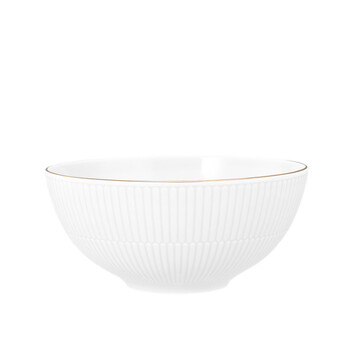 Піала кругла 21,5 см, біла із золотистим обідком Amina Goldrand Seltmann Weiden