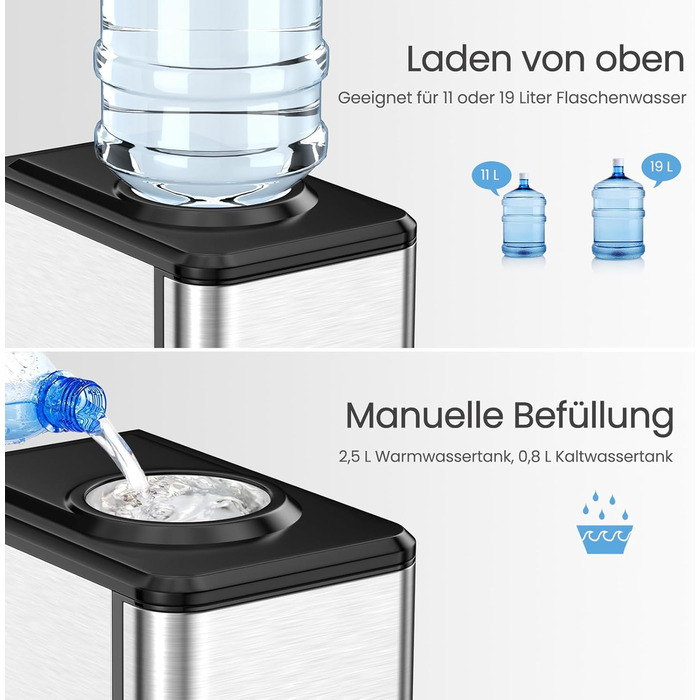 Кулер для води з кубиками льоду 450 Вт GOPLUS