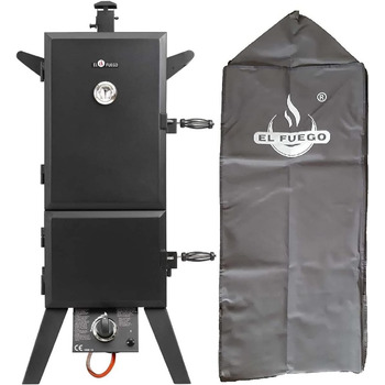 Коптильня з заліза чорний 64 x 50 x 128 см Portland XL El Fuego