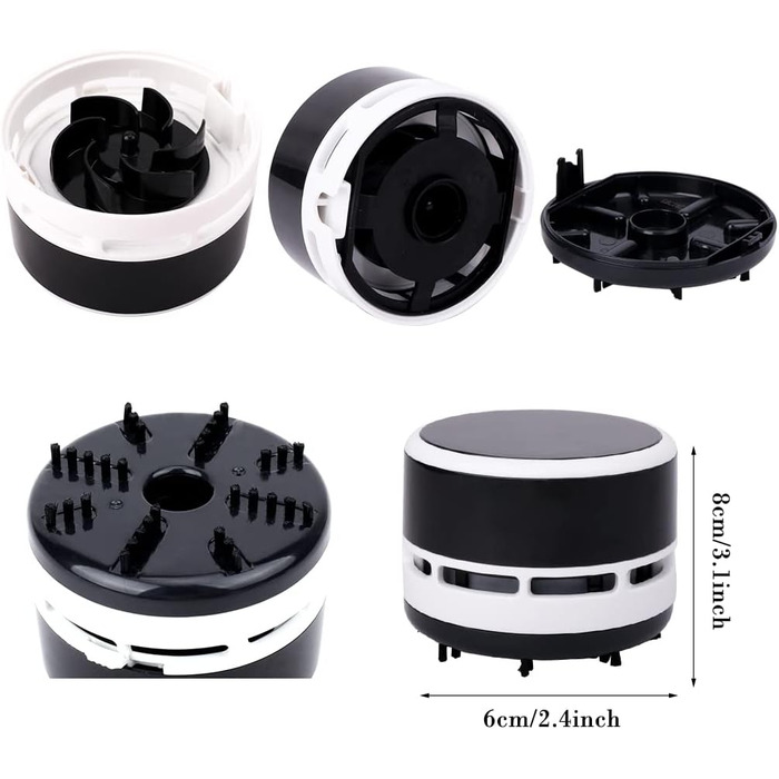 Міні-пилосос бездротовий 3 Вт чорний FineInno