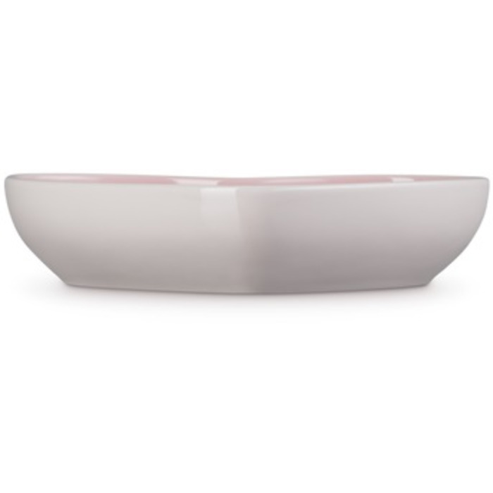 Блюдо сервировочное в форме сердца 20 см, розовое Heart Le Creuset