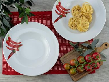 Набір посуду серії CreaTable, 23436, 4 предмети (тарілка для пасти, чилі)