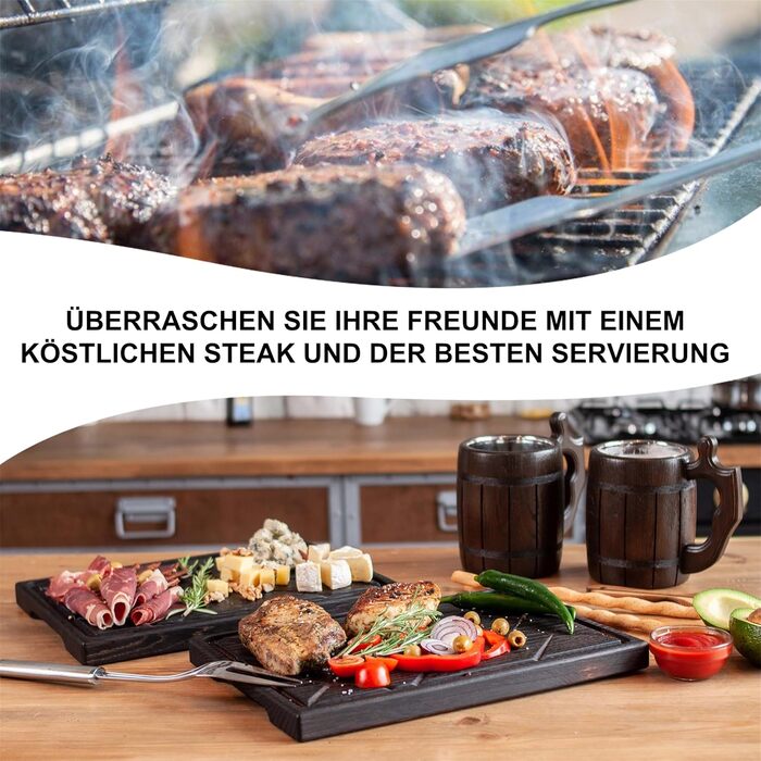 Сервировочная доска для стейков 35 x 25 см TESLYAR