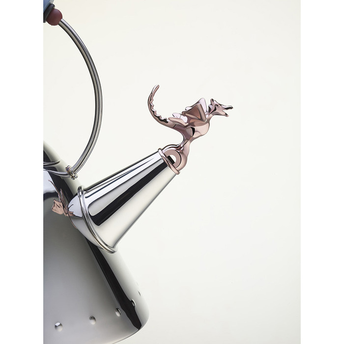 Чайник со свистком 22х22,5х24 см металлик/черный Tea Rex Alessi