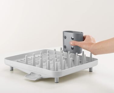 Підставка для посуду 33,5 x 31,5 x 8,7 см сіра Duo Joseph Joseph