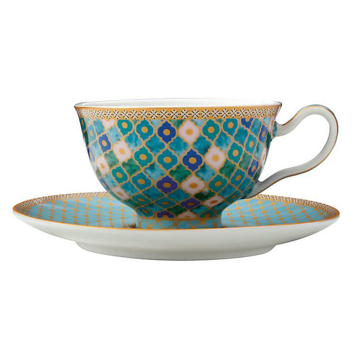 Чашка с блюдцем Maxwell Williams Teas & C's Kasbah Mint, фарфор, 200 мл