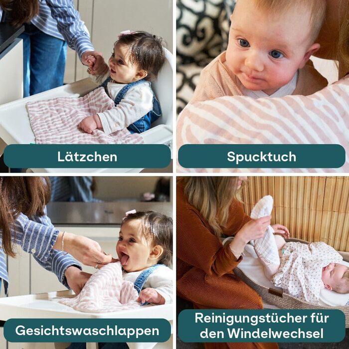 Набір із 6 рушників для дітей 30 х 30 см KOALA BABYCARE