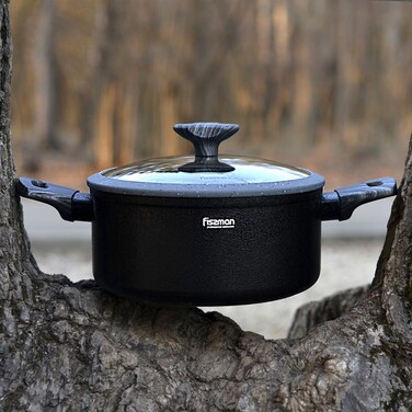 Кастрюля со стеклянной крышкой 24 см 4,7 л CHARM STONE Fissman
