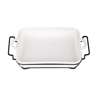 Марміт прямокутний Fissman 31x22,5x6,5 см / 2,2 л фарфор (14161)