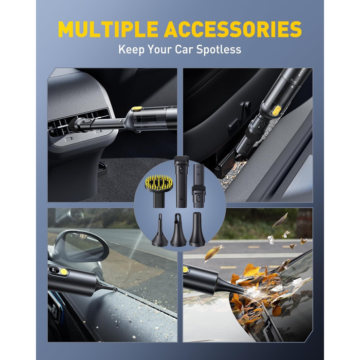 Портативный пылесос с функцией выдувания и всасывания AUXITO