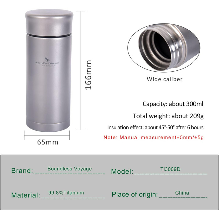 Теплоізольована кружка для походів 300 мл. Boundless Voyage