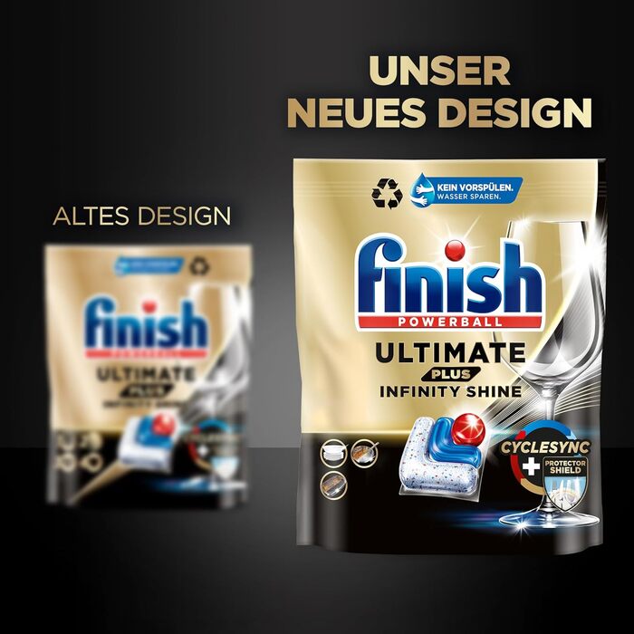 Таблетки для посудомийної машини 73 капсулили Ultimate Plus Infinity Shine Finish