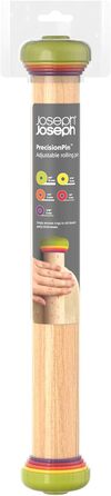 Скалка для тіста 42 см регульована, різнокольорова PrecisionPin Joseph Joseph