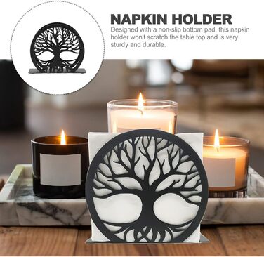 Підставка для серветок чорна VILLCASE