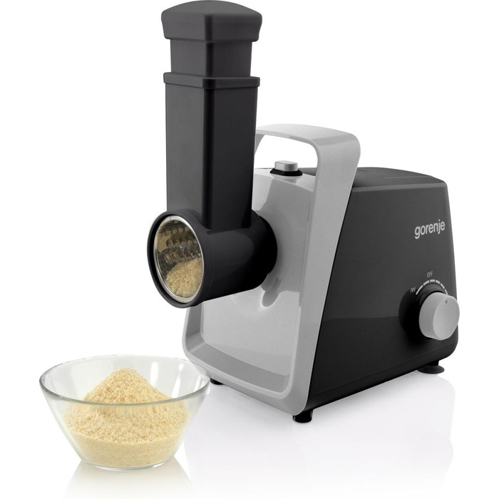 Gorenje М'ясорубка, 1600Вт, 2,2кг/хв, 2 решітки, пластик+метал, чорний