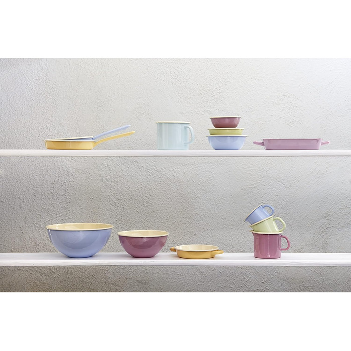 КОЛЬОРОВИЙ/ПАСТЕЛЬНИЙ, колір бірюзовий, діаметр 14 см, висота 12,5 см, місткість 1,7 л, емаль, індукція, 0041-006, Schnabeltopf 14, CLASSIC -