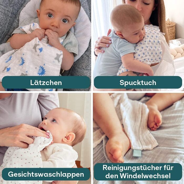 Набір із 6 рушників для дітей 30 х 30 см KOALA BABYCARE