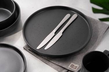 ARDESTO Набір столових ножів Black Mars Zenith, 2 прибори, нержавіюча сталь