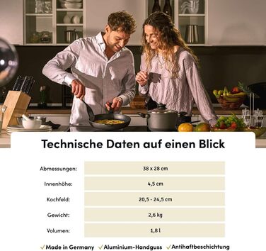 Сковорода для риби з овальною кришкою 38 х 28 см Hoffmann