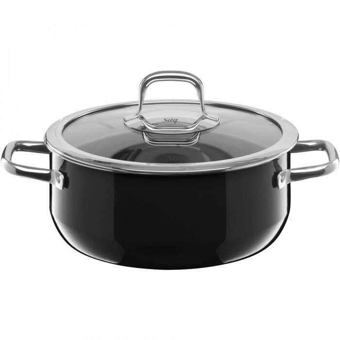 Каструля 22 см, чорна Compact Silit