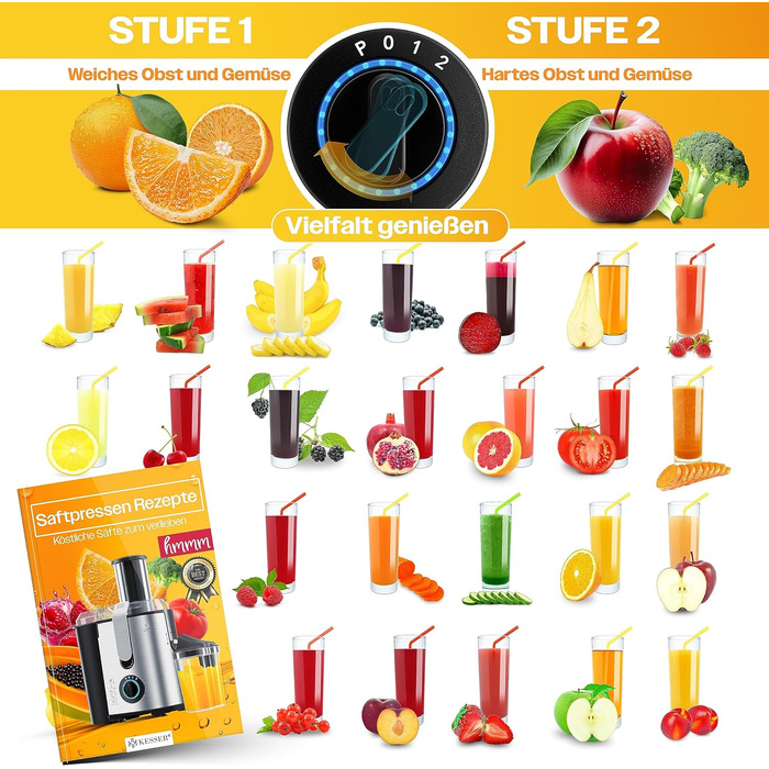 Соковижималка  для овочів і фруктів, 1100 Вт KESSER
