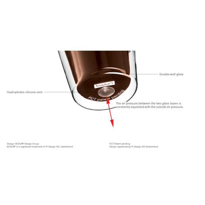 Cтакан з подвійними стінками, набір 2 предмета, 0,4 л, Assam Bodum
