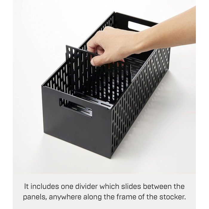 Штабельований овочевий кошик для овочів Yamazaki, пластиковий, чорний, один розмір один розмір чорний