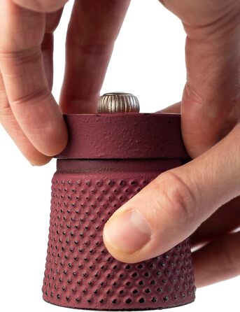 Млин для перцю Bali 8 см - сталевий млинок - класичне регулювання помелу - чавун - колір селадон зелений (червоний)