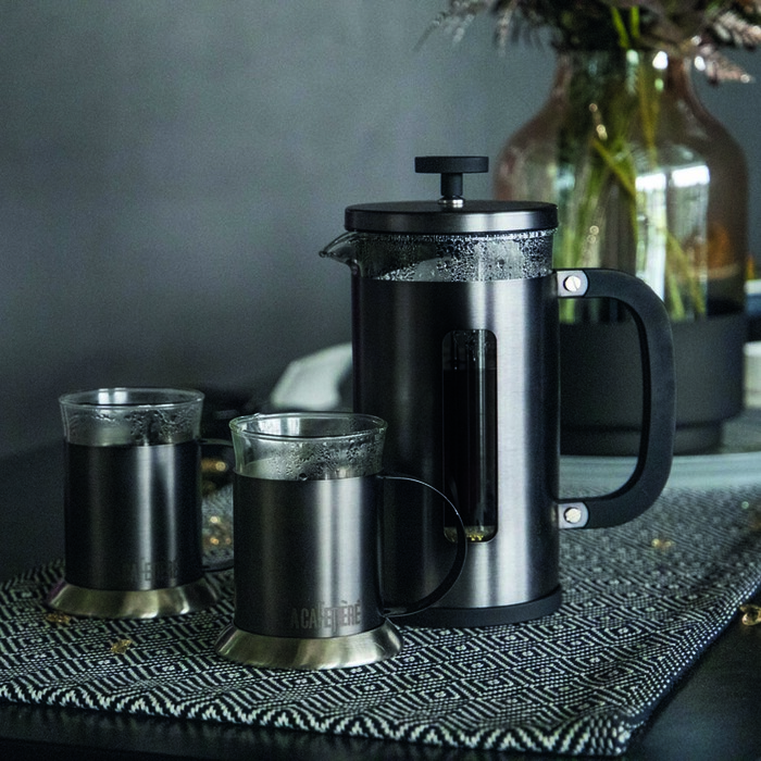 Френч-прес Kitchen Craft LA CAFETIERE, сталевий зі скляною колбою, 350 мл