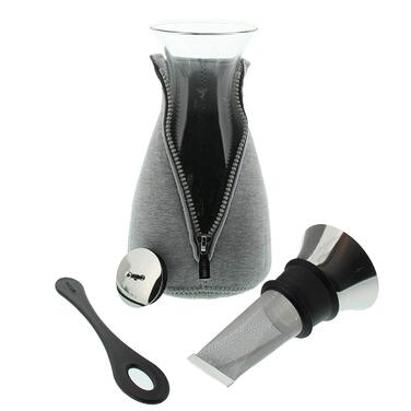 Кавовий глечик в неопреновому чохлі 1 л світло-сірий Cafe Solo Eva Solo