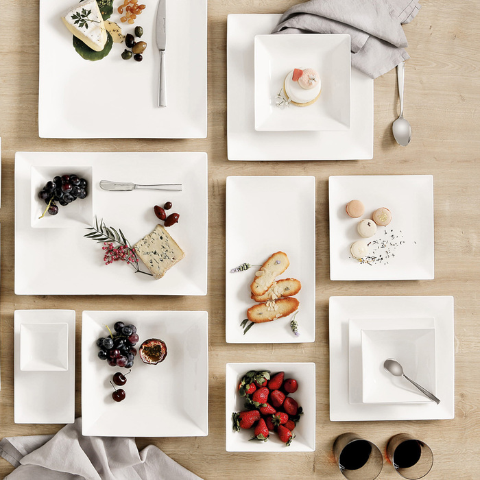 Блюдо сервірувальне прямокутне Maxwell & Williams WHITE BASICS ROUND, порцеляна, 34 х 19 см