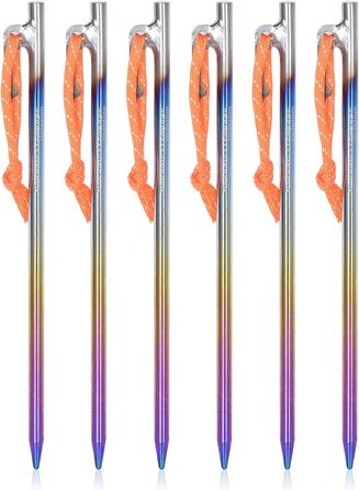 Кілочки з титанового сплаву для намету 7 мм. 6 шт. iBasingo