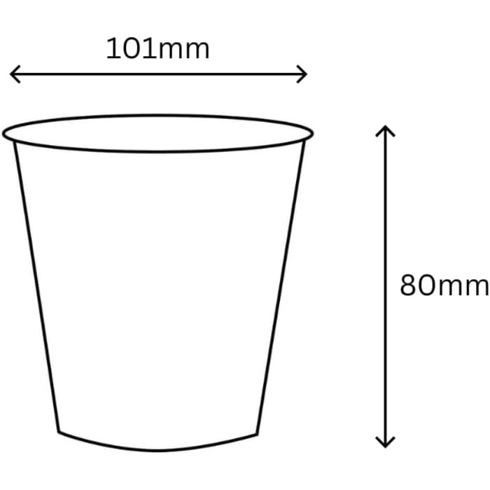 Набір паперові стаканчики для морозива 200 шт. 350 мл DeinPack