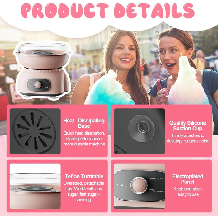 Машина для виробництва цукрової вати для дому, потужність 500 Вт ADDLIVE