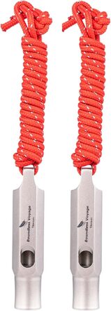 Аварійні свистки безпеки виживання зі шнурком 2 шт. iBasingo