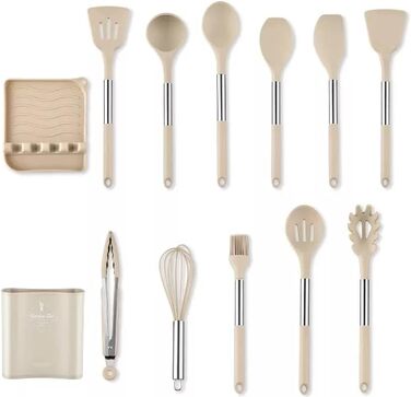 Набор кухонных принадлежностей, 13 предметов, бежевый FlyHigh