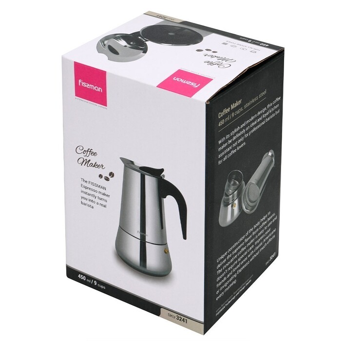 Гейзерна кавоварка на 9 порцій 450 мл Fissman