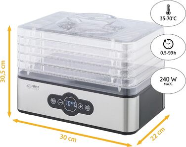 Дегідратор на 5 полиць, 240 Вт TZS First Austria