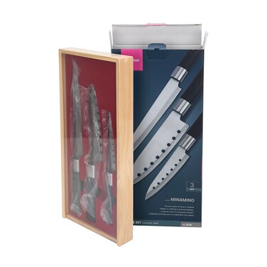 Набір ножів Fissman 3 придметів MINAMINO 420J2 сталь (2710)