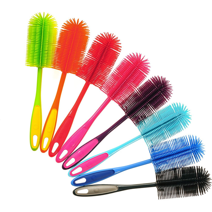 Силиконовая щетка для посуды черная Kochblume