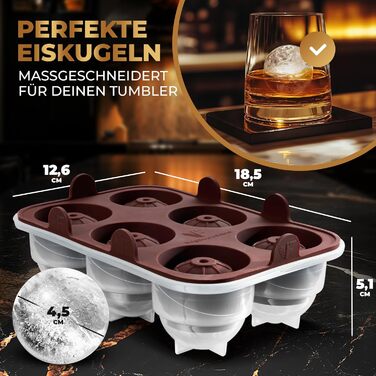 Кругла форма для льоду на 12 кульок 2 шт Neighbour's Friend