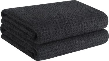 Кухонні рушники VIVOTE, рушник для гостей, подарунковий, 40x60 см, 2 шт., м&39які кухонні рушники, абсорбуючі рушники (чорні 40x70)