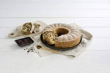 Пружинна форма AA8Ø 26 см MOJAVE GOLD, форма для випічки з плоским і трубчастим дном з листової сталі, кругла форма для торта з антипригарним покриттям, армованим керамікою (колір червоне дерево/золото), кількість ука 27 x 27 x 6,5 см, 7352