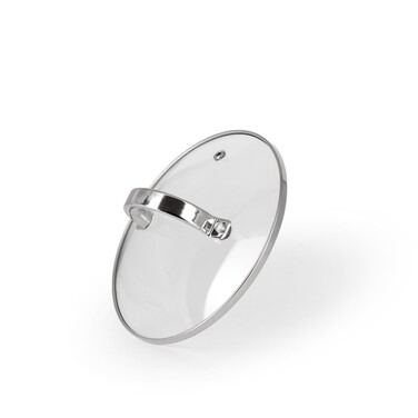 Ківш Fissman FELINA 16x10,5 см / 2,1л. зі скляною кришкою нержавеющая сталь (5337)